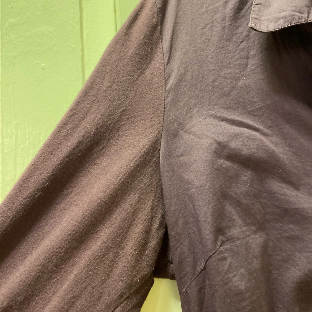 Purple Button down tunic - Picture 4 of 5